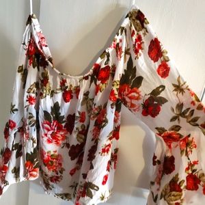 Flowy off the shoulder floral top